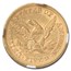 1852 $5 Liberty Gold Half Eagle AU-55 NGC