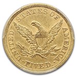 1852 $5 Liberty Gold Half Eagle AU-58 PCGS CAC