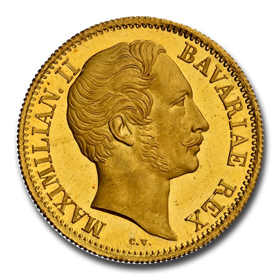 1852 Germany Gold Ducat Maximilian II MS-64* NGC (DPL, Bavaria) 1852 Germany Gold Ducat Maximilian II MS-64* NGC (DPL, Bavaria)