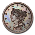 1852 Half Cent PR-65 PCGS (Brown, Restrike)