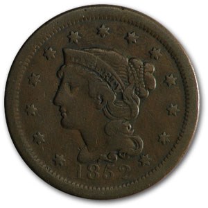 1852 Large Cent Fine 1852 Large Cent Fine