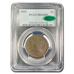 1852 Large Cent MS-65 PCGS CAC (Brown)
