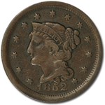 1852 Large Cent VF