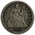 1852 Liberty Seated Dime Fine