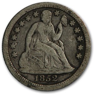 1852 Liberty Seated Dime Fine