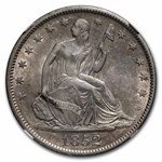 1852 Liberty Seated Half Dollar AU-55 NGC CAC