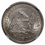 1852 Liberty Seated Half Dollar AU-55 NGC CAC