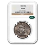 1852 Liberty Seated Half Dollar AU-55 NGC CAC