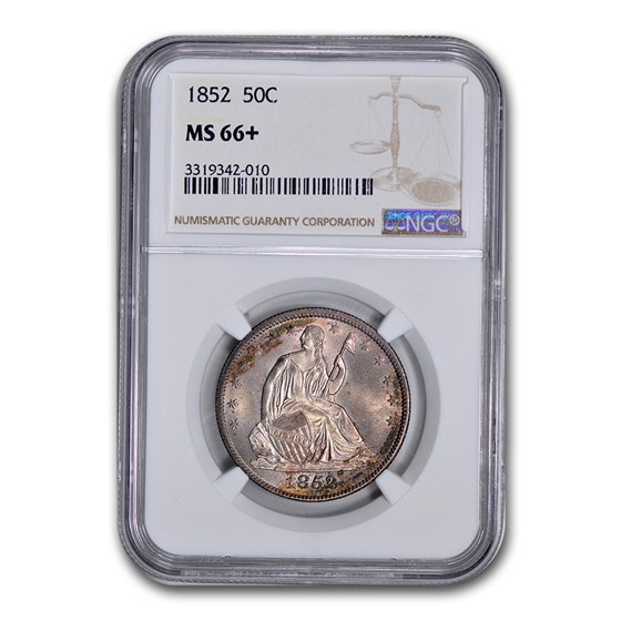 1852 Liberty Seated Half Dollar MS-66+ NGC 1852 Liberty Seated Half Dollar MS-66+ NGC