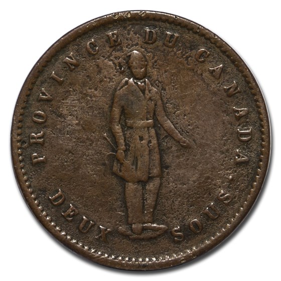1852 Lower Canada Penny Bank Token Fine (Quebec Bank) 1852 Lower Canada Penny Bank Token Fine (Quebec Bank)