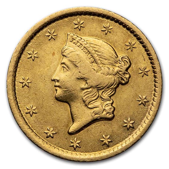 1852-O $1 Liberty Head Gold Dollar AU 1852-O $1 Liberty Head Gold Dollar AU