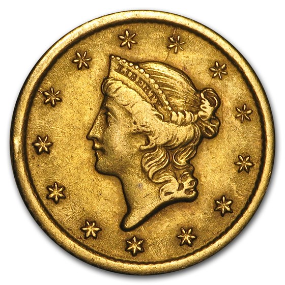 1852-O $1 Liberty Head Gold Dollar XF 1852-O $1 Liberty Head Gold Dollar XF
