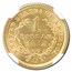 1852-O $1 Liberty Head Gold MS-64 NGC