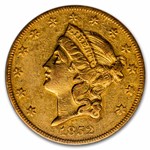 1852-O $20 Liberty Gold Double Eagle AU-55 ICG