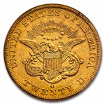 1852-O $20 Liberty Gold Double Eagle AU-55 ICG