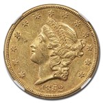 1852-O $20 Liberty Gold Double Eagle AU-55 NGC