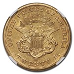 1852-O $20 Liberty Gold Double Eagle AU-55 NGC