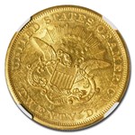 1852-O $20 Liberty Gold Double Eagle AU-58 NGC