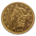 1852-O $20 Liberty Gold Double Eagle AU-58 NGC