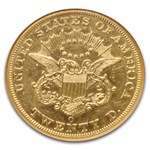 1852-O $20 Liberty Gold Double Eagle AU-58 NGC