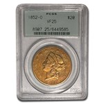 1852-O $20 Liberty Gold Double Eagle VF-25 PCGS (OGH)