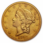 1852-O $20 Liberty Gold Double Eagle VF-35 NGC