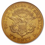 1852-O $20 Liberty Gold Double Eagle VF-35 NGC