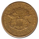 1852-O $20 Liberty Gold Double Eagle XF-40 PCGS CAC