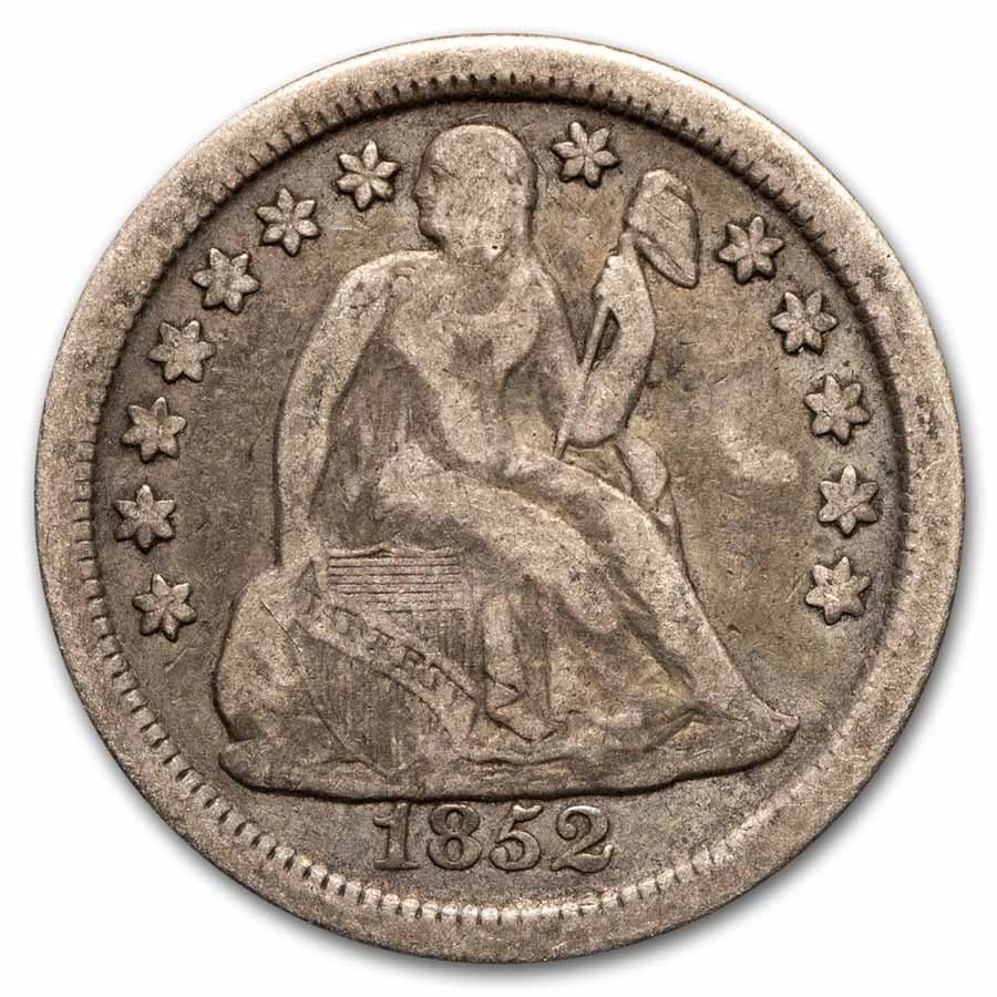 1852-O Liberty Seated Dime VF