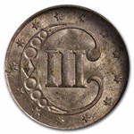1852 Three Cent Silver MS-63 NGC