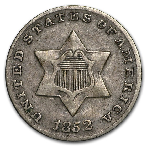 1852 Three Cent Silver VF 1852 Three Cent Silver VF