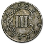 1852 Three Cent Silver VG