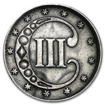 1852 Three Cent Silver XF