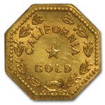 1852 to 1881 California Gold Replica Token Octagonal Indian
