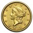 1853 $1 Liberty Head Gold Dollar AU