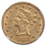 1853 $10 Liberty Gold Eagle AU-53 NGC