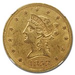 1853 $10 Liberty Gold Eagle AU-58 NGC CAC