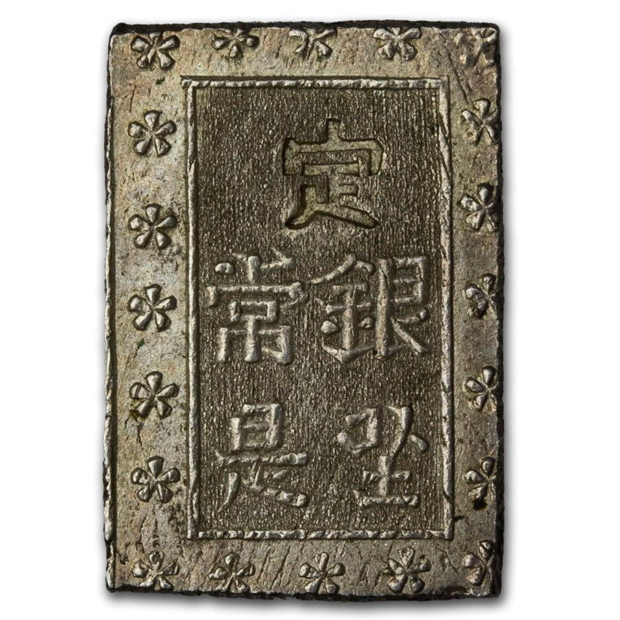 1853-1869 Japan Tokugawa Shogunate Silver Ichibu-Gin (Bu) XF
