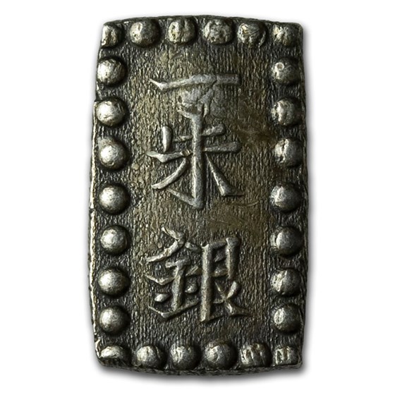 (1853-1869) Japan Tokugawa Shogunate Silver Issu-Gin XF