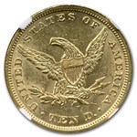 1853/2 $10 Liberty Gold Eagle MS-61 NGC
