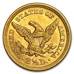 1853 $2.50 Liberty Gold Quarter Eagle AU