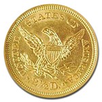 1853 $2.50 Liberty Gold Quarter Eagle MS-61 NGC