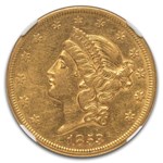 1853 $20 Liberty Gold Double Eagle AU-50 NGC
