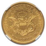 1853 $20 Liberty Gold Double Eagle AU-50 NGC