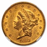 1853 $20 Liberty Gold Double Eagle AU-53 NGC