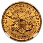 1853 $20 Liberty Gold Double Eagle AU-53 NGC