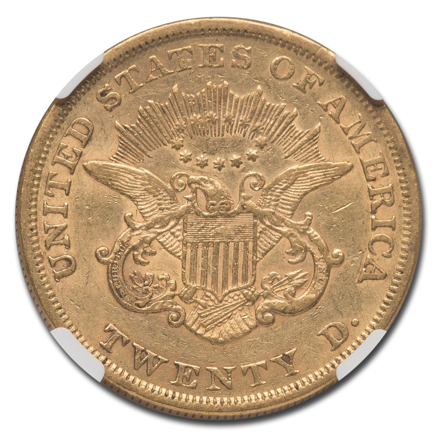 Buy 1853 $20 Liberty Gold Double Eagle AU-55 NGC | APMEX
