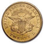 1853 $20 Liberty Gold Double Eagle AU-55 PCGS
