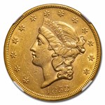 1853 $20 Liberty Gold Double Eagle AU-58 NGC