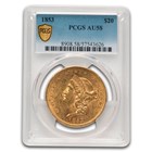 1853 $20 Liberty Gold Double Eagle AU-58 PCGS